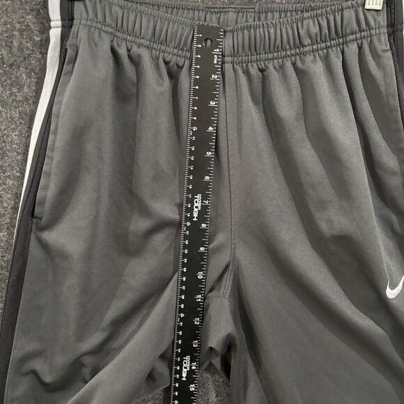 Nike Pants Mens Medium Gray Straight Leg Sweatpants Track Drawstring Swoosh - Picture 9 of 12